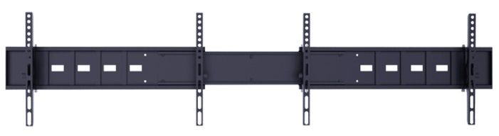 Public Display Stand Dual Screen Mount 40-55'' [zwart]