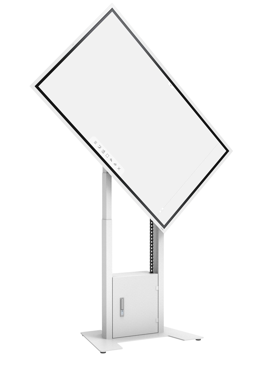 Motorized Floorbase 120kg Flip [wit]
