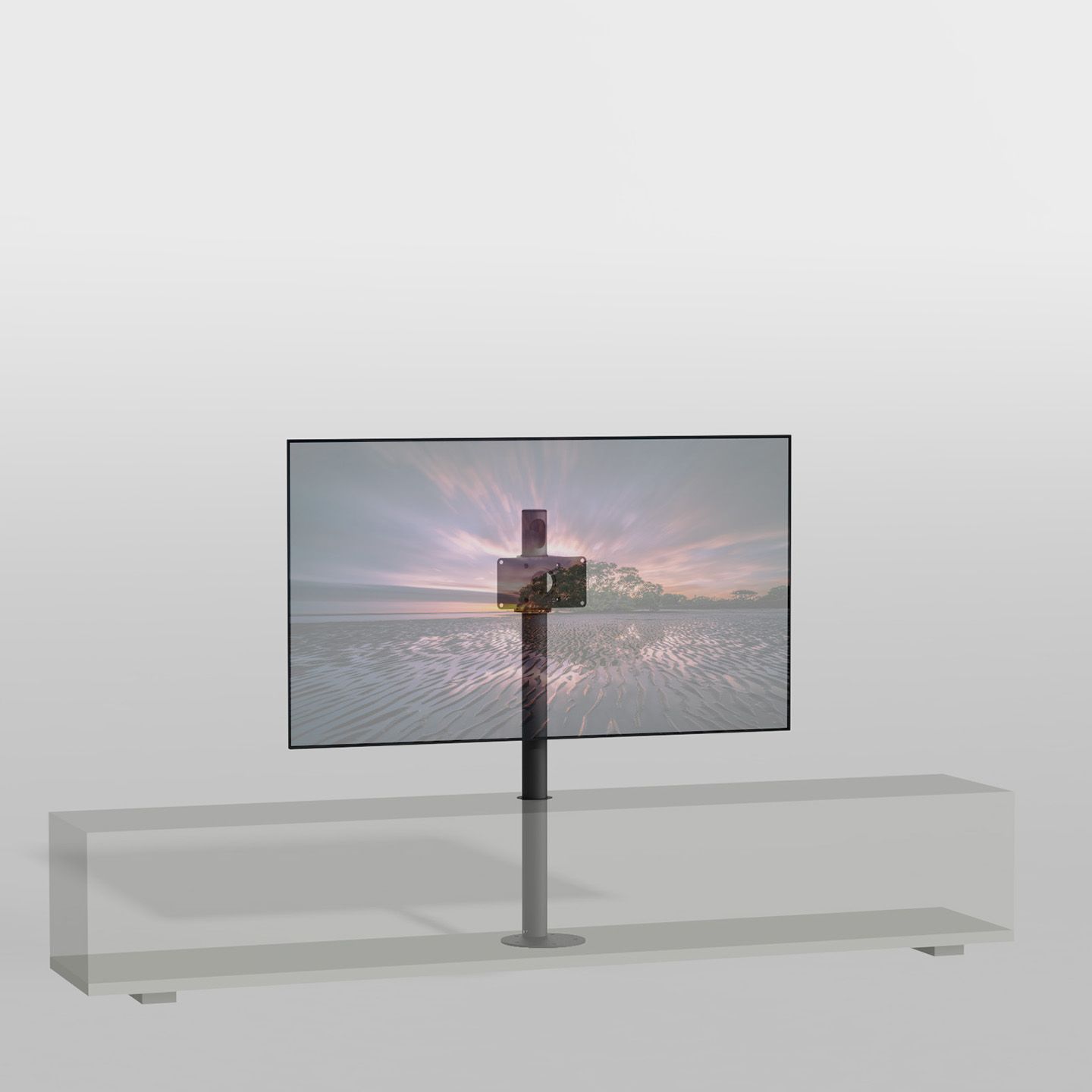 Standaard voor meubel MOUNT zwart 100 cm VESA 200x100