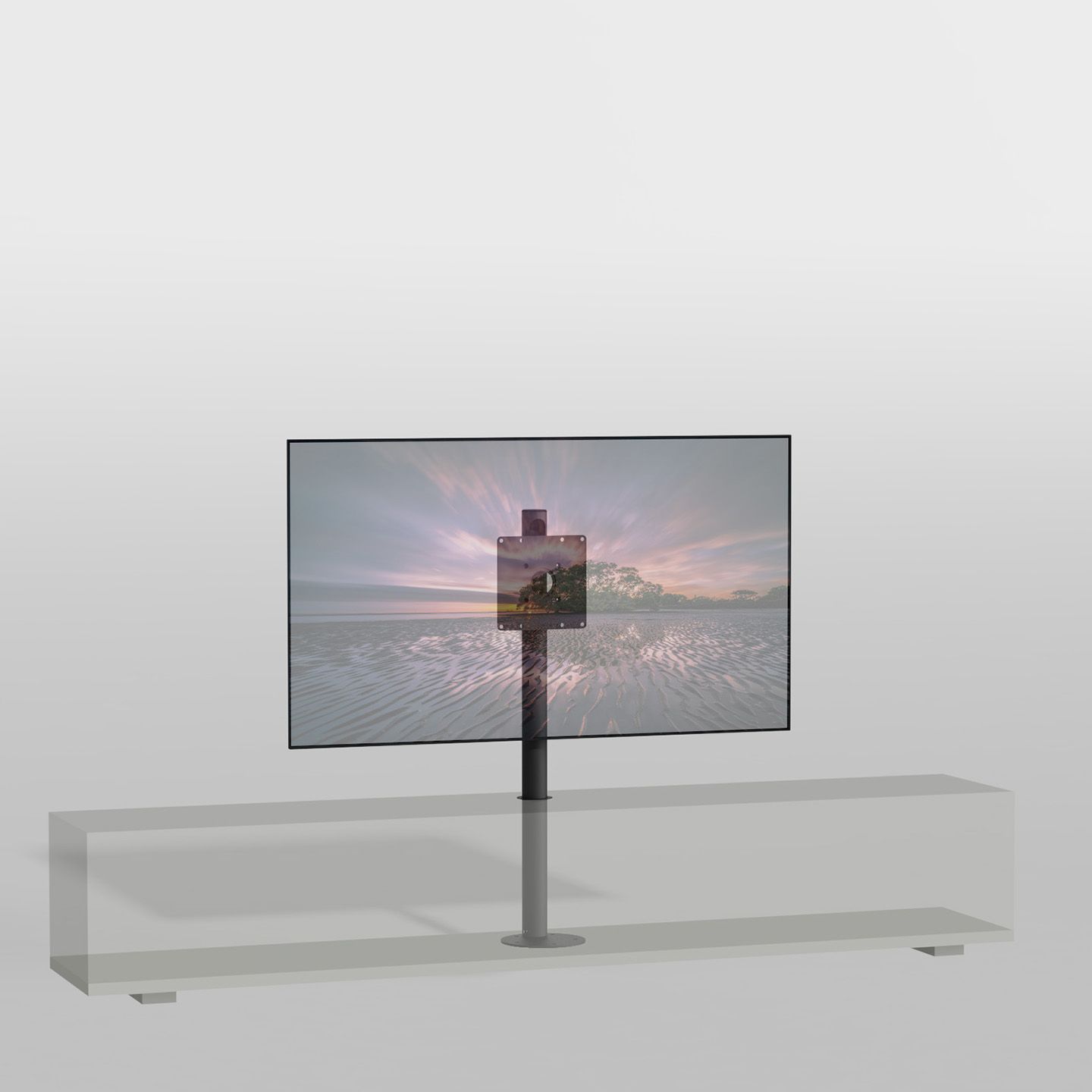Standaard voor meubel MOUNT zwart 100 cm VESA 200x200