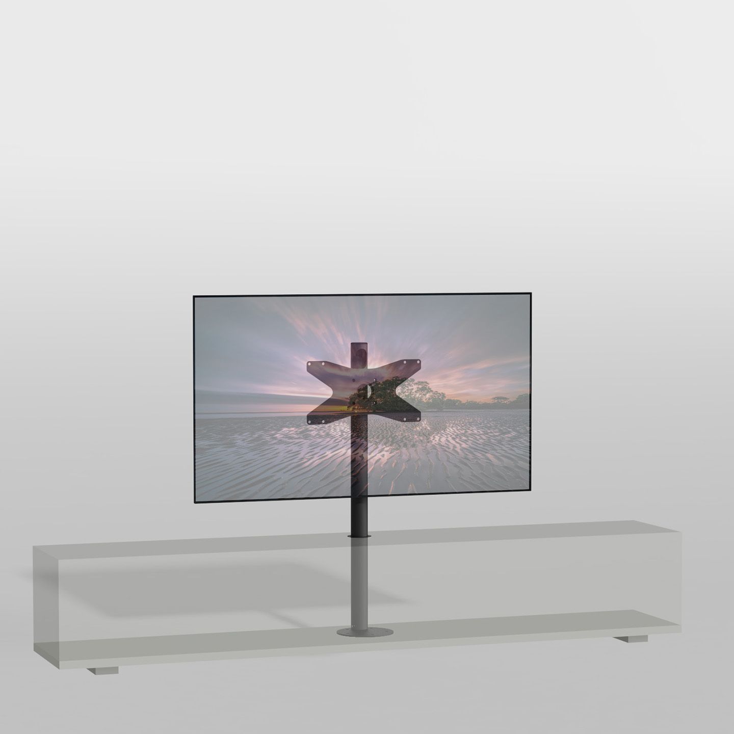 Standaard voor meubel MOUNT zwart 100 cm VESA 400x200