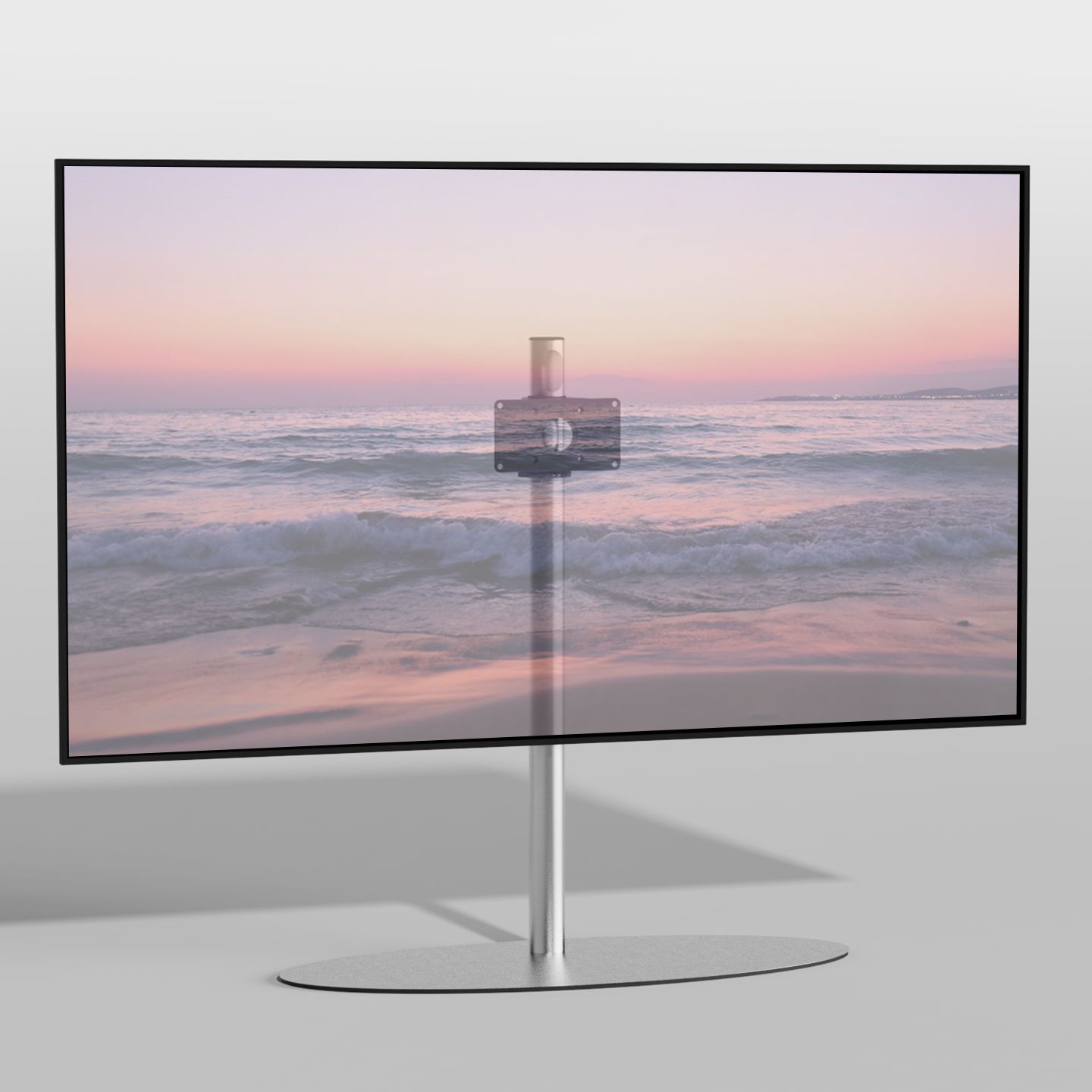 Vloerstandaard ORBIT rvs 100 cm VESA 200x100