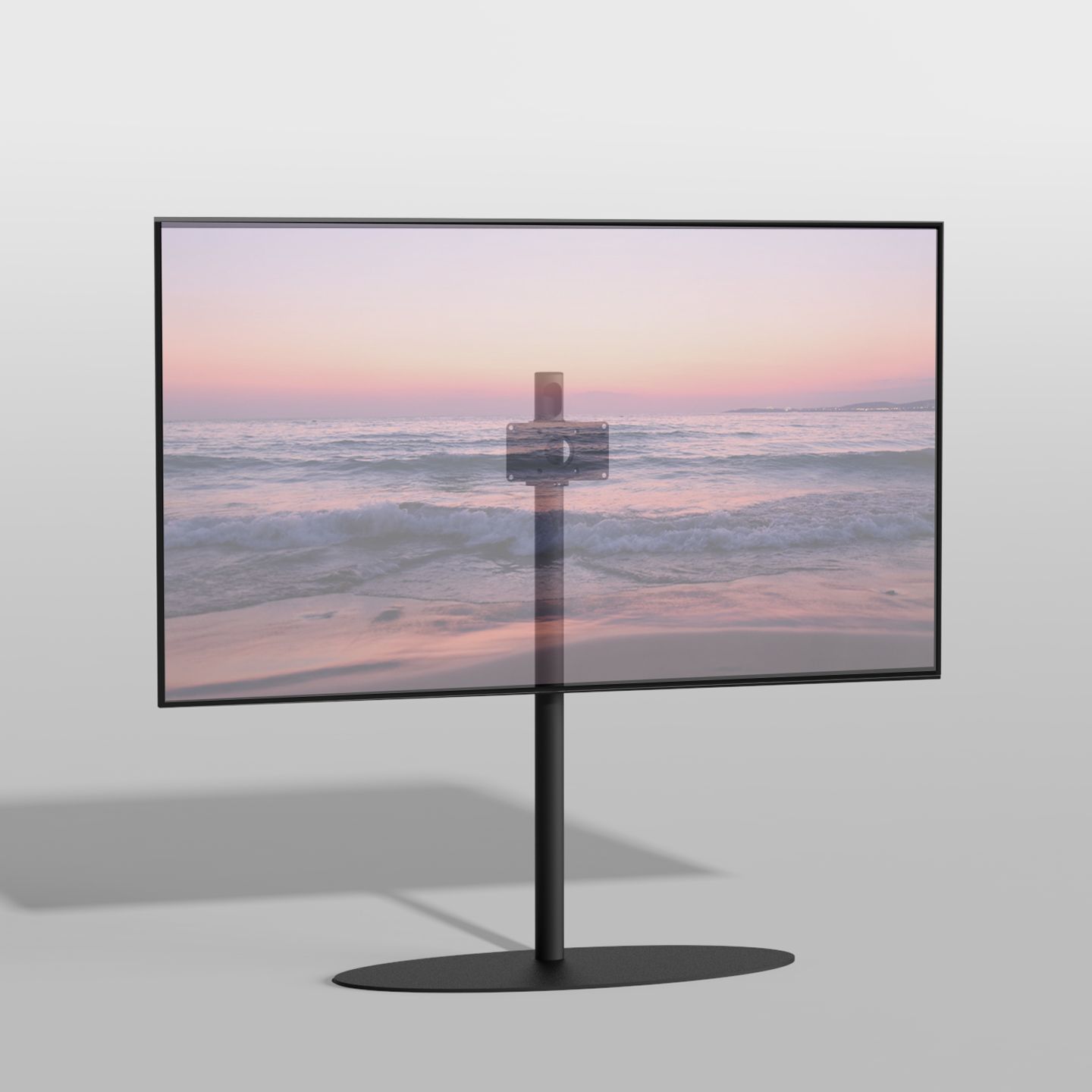 Vloerstandaard ORBIT zwart 120 cm VESA 200x100