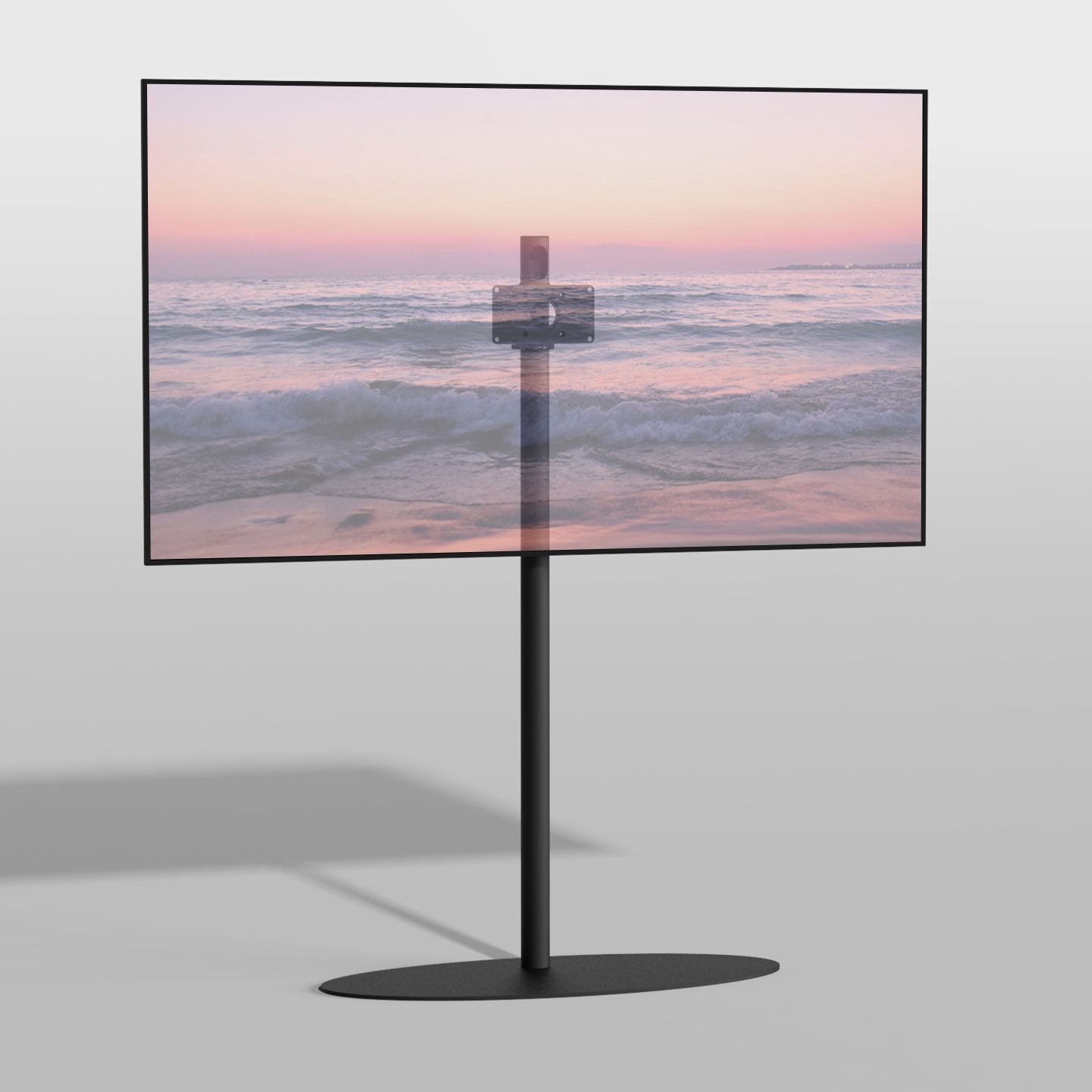 Vloerstandaard ORBIT zwart 150 cm VESA 200x100