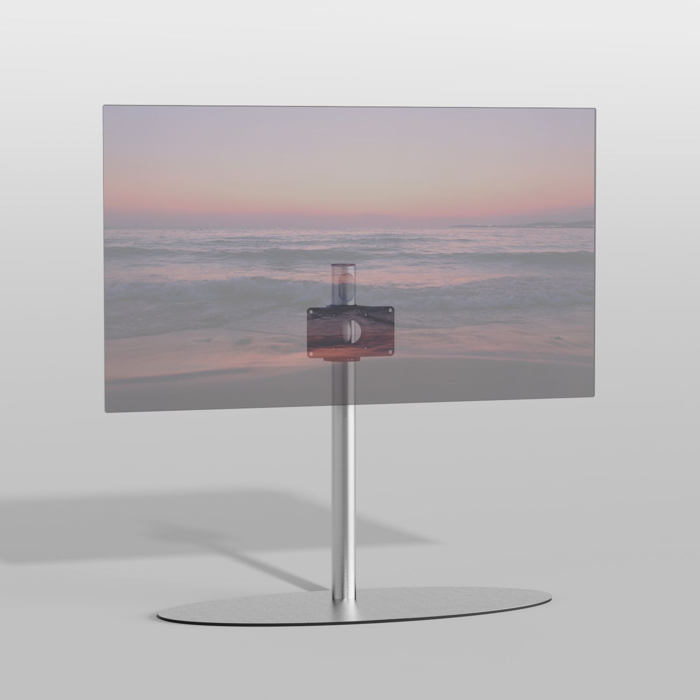 Vloerstandaard ORBIT rvs 80 cm VESA 200x100