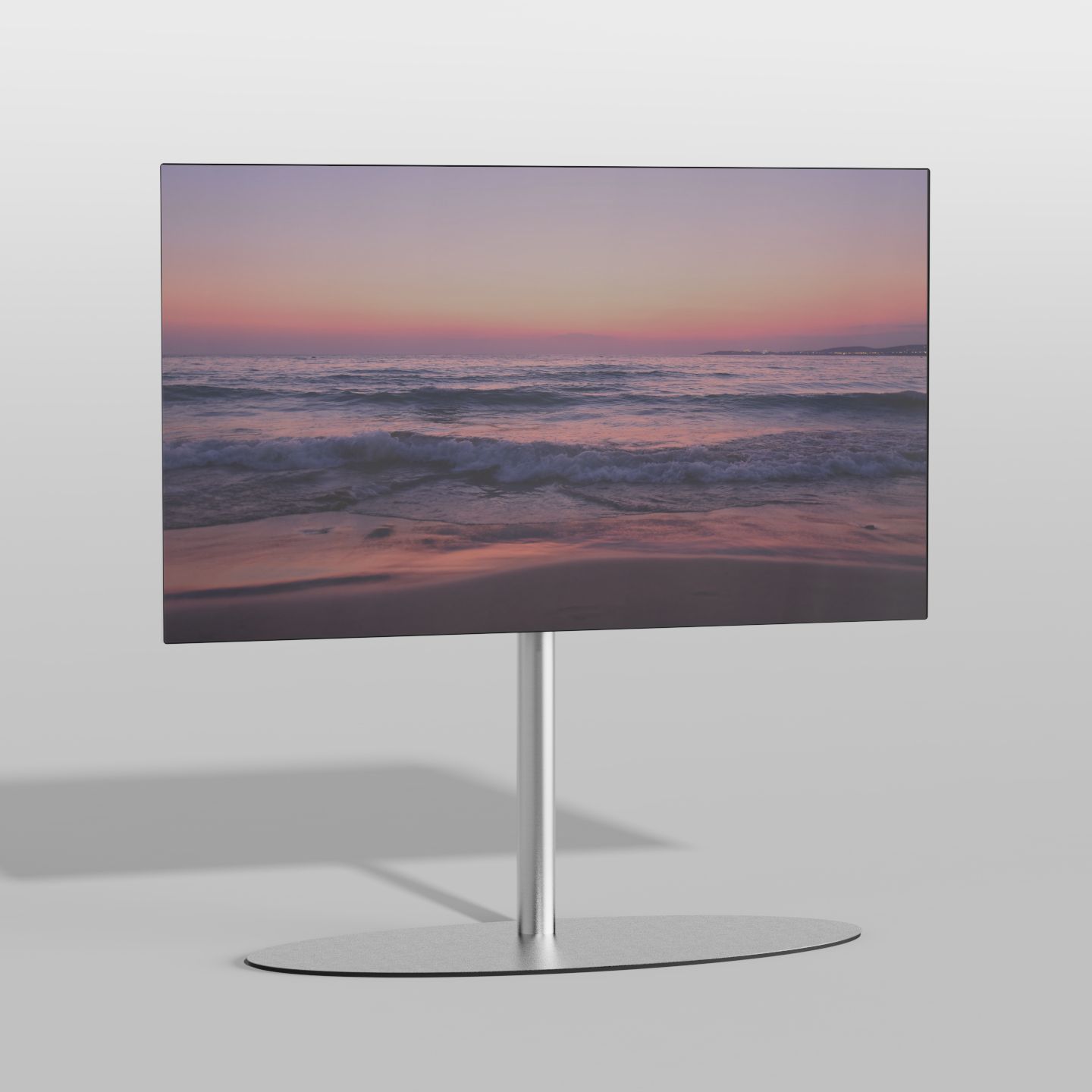 Vloerstandaard ORBIT rvs 60 cm VESA 100x100