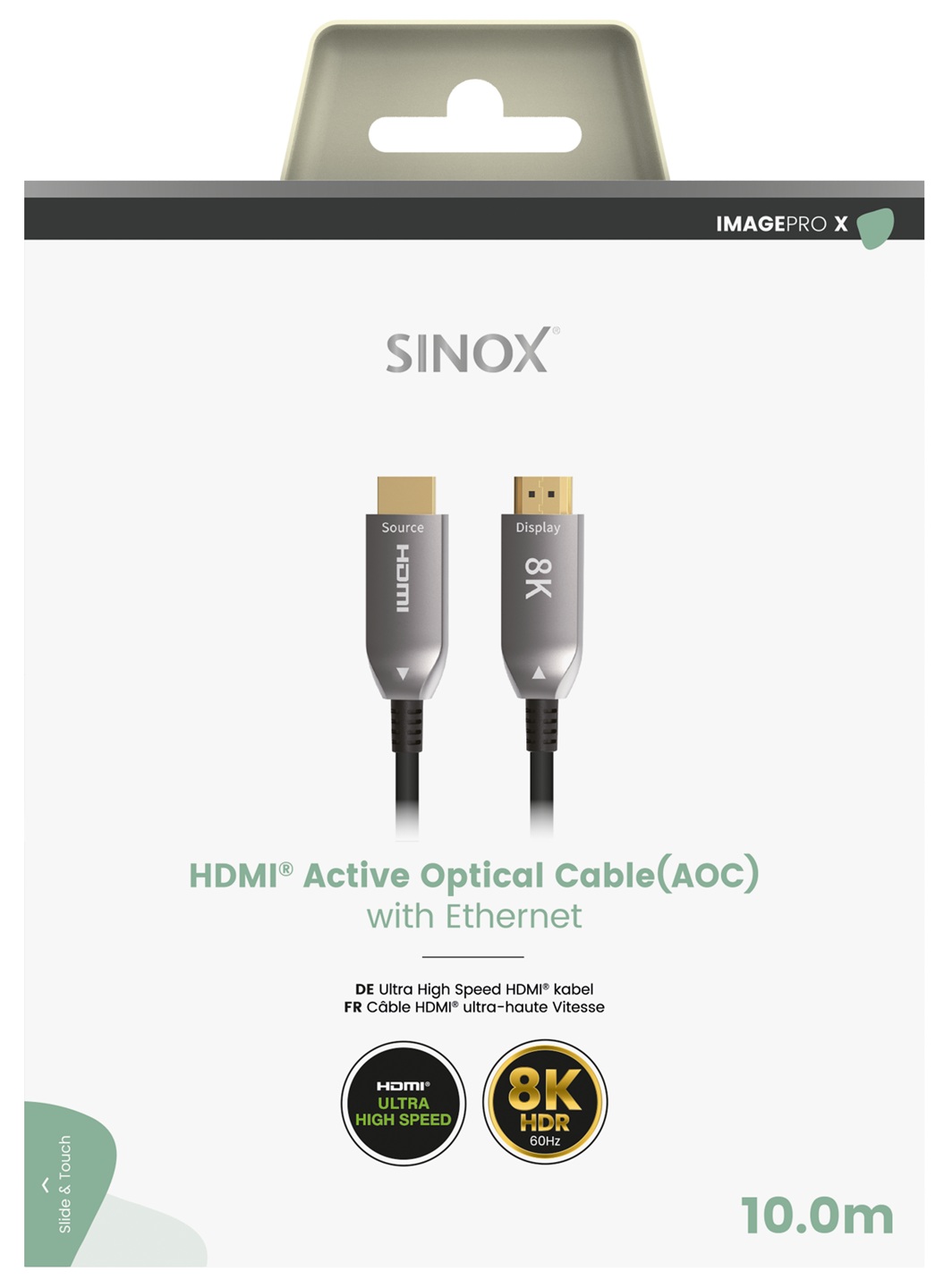 IMAGE PRO X - HDMI optische kabel 8K60Hz met Ethernet 10 mtr.