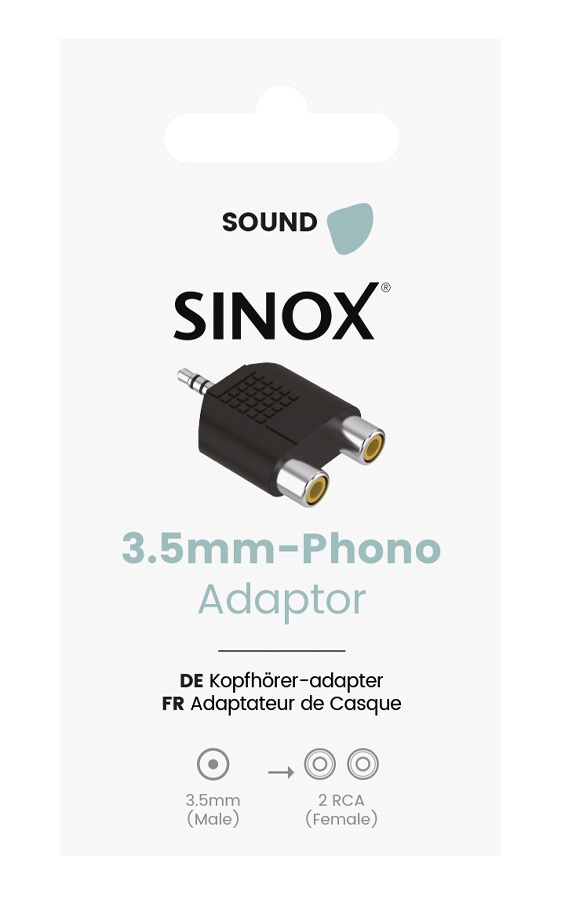 SOUND GO - Adapter 3,5mm/2xRCA [female]