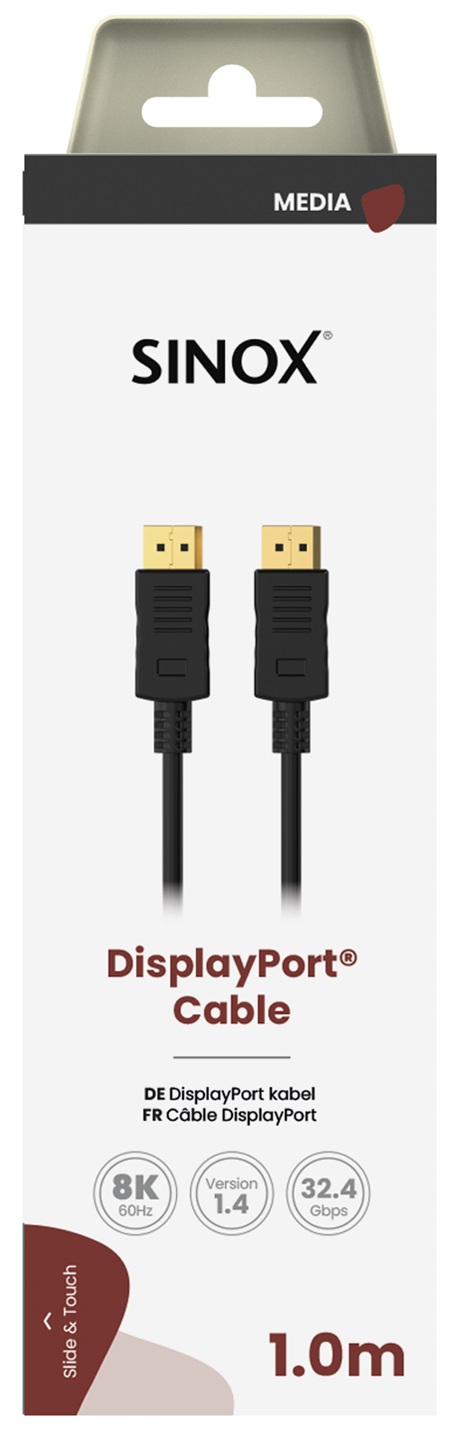 MEDIA SELECT - Aansluitkabel DisplayPort 1.4 1 mtr.