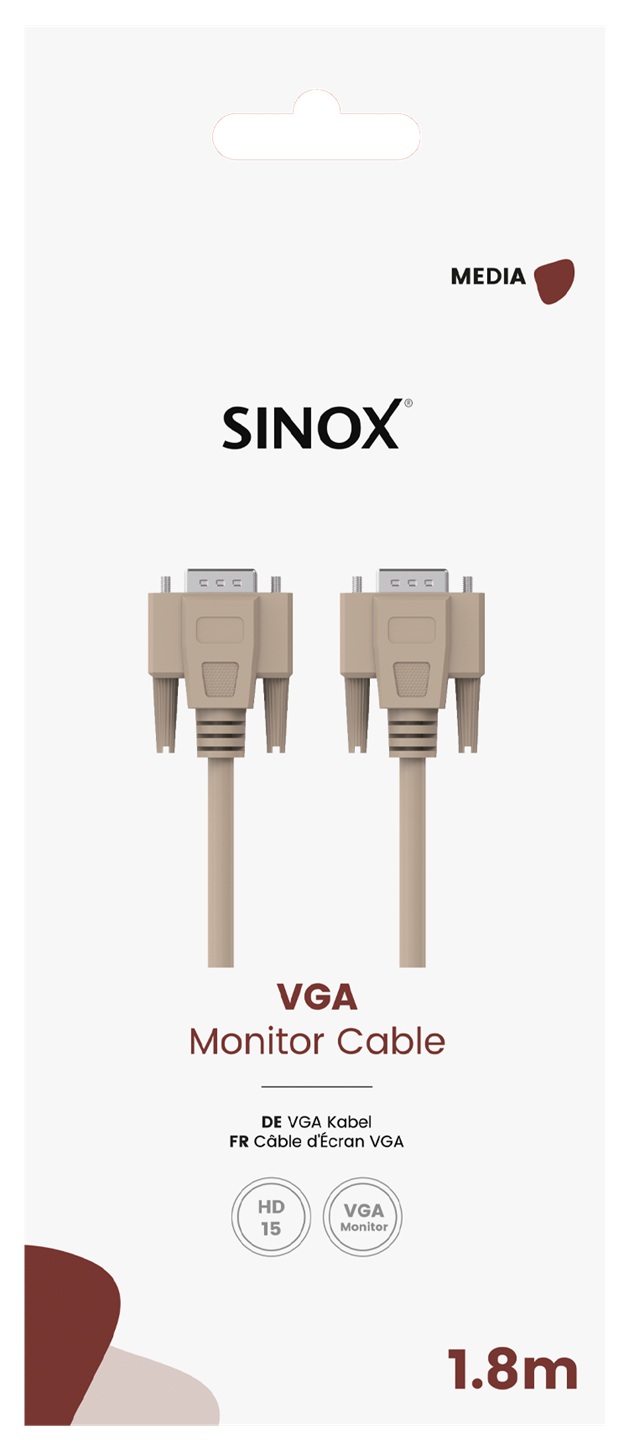 MEDIA GO - Aansluitkabel VGA 1,8 mtr.