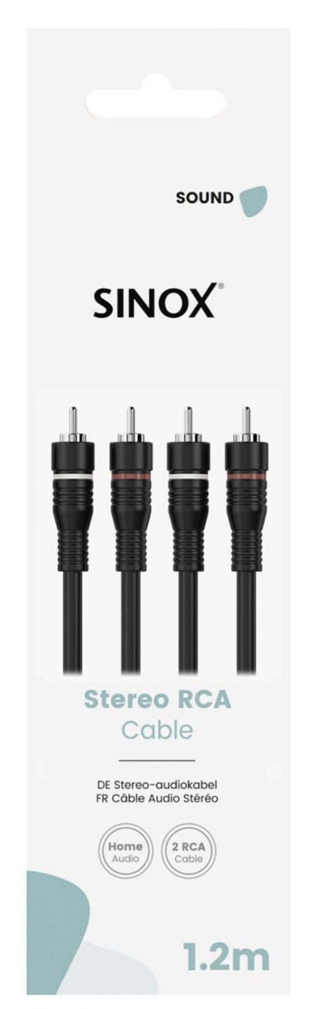SOUND GO - Aansluitkabel 2 X RCA > 2 X RCA 1,2 M