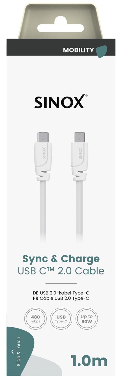 MEDIA SELECT - Aansluitkabel USB-C -USB-C 1 mtr.