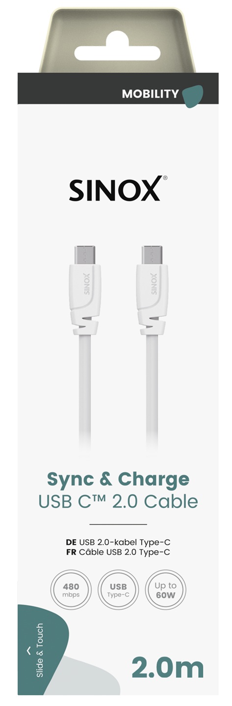 MEDIA SELECT - Aansluitkabel USB-C -USB-C 2 mtr.