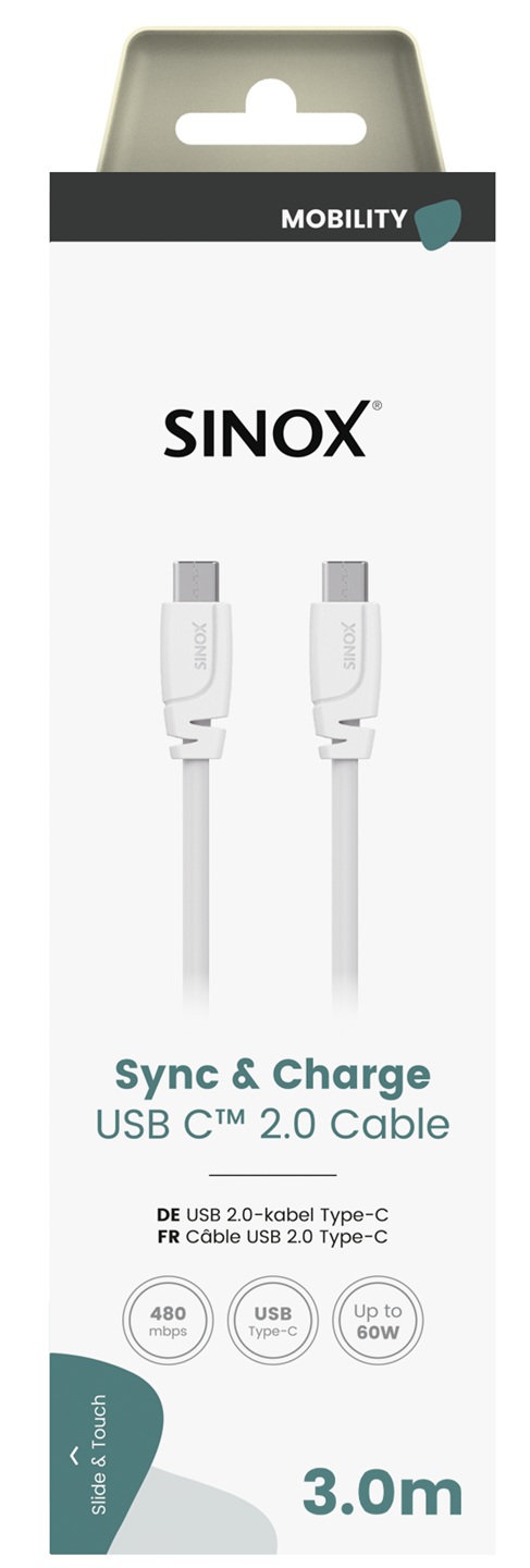 MEDIA SELECT - Aansluitkabel USB-C -USB-C 3 mtr.