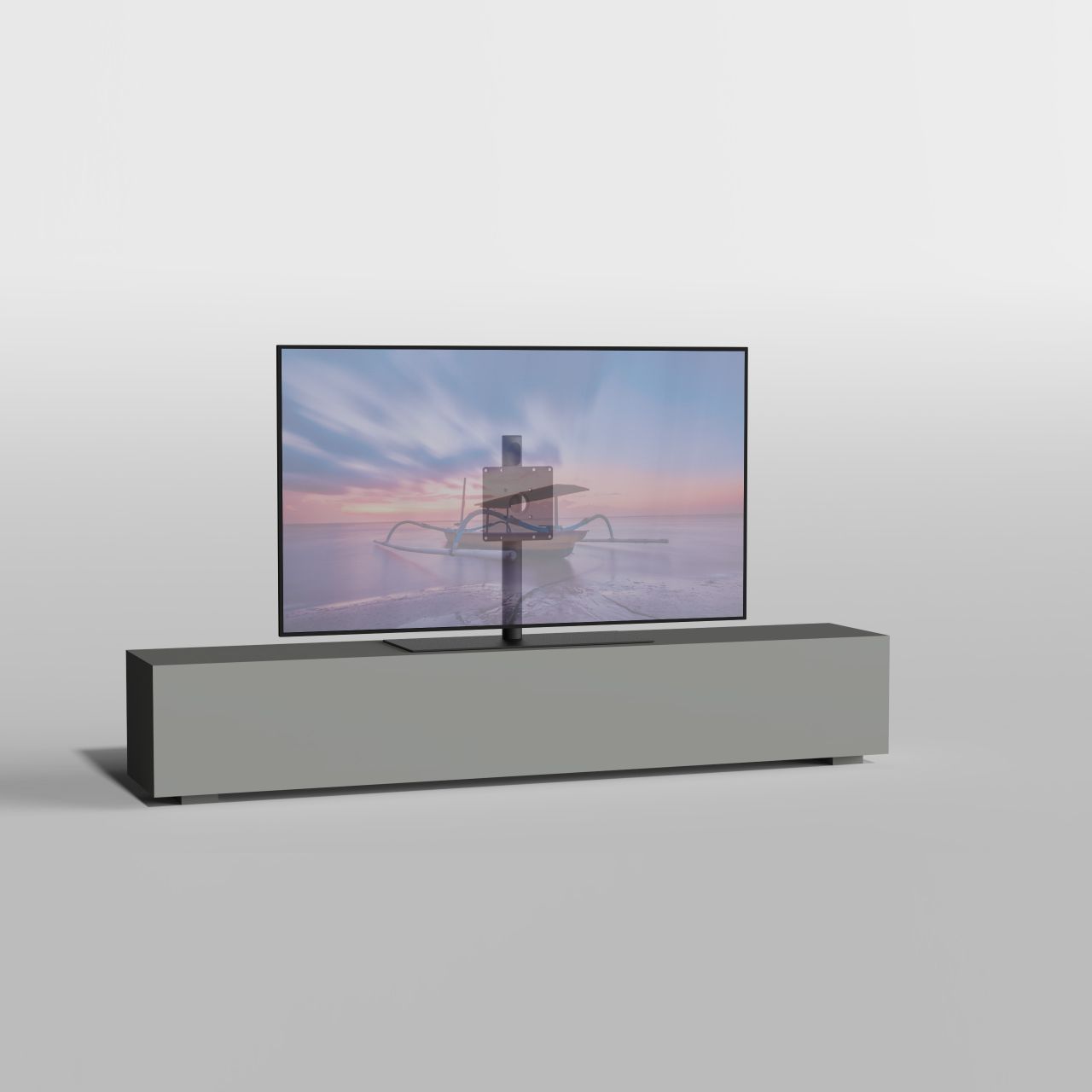 TV standaard SOLID zwart 60cm VESA 200x200