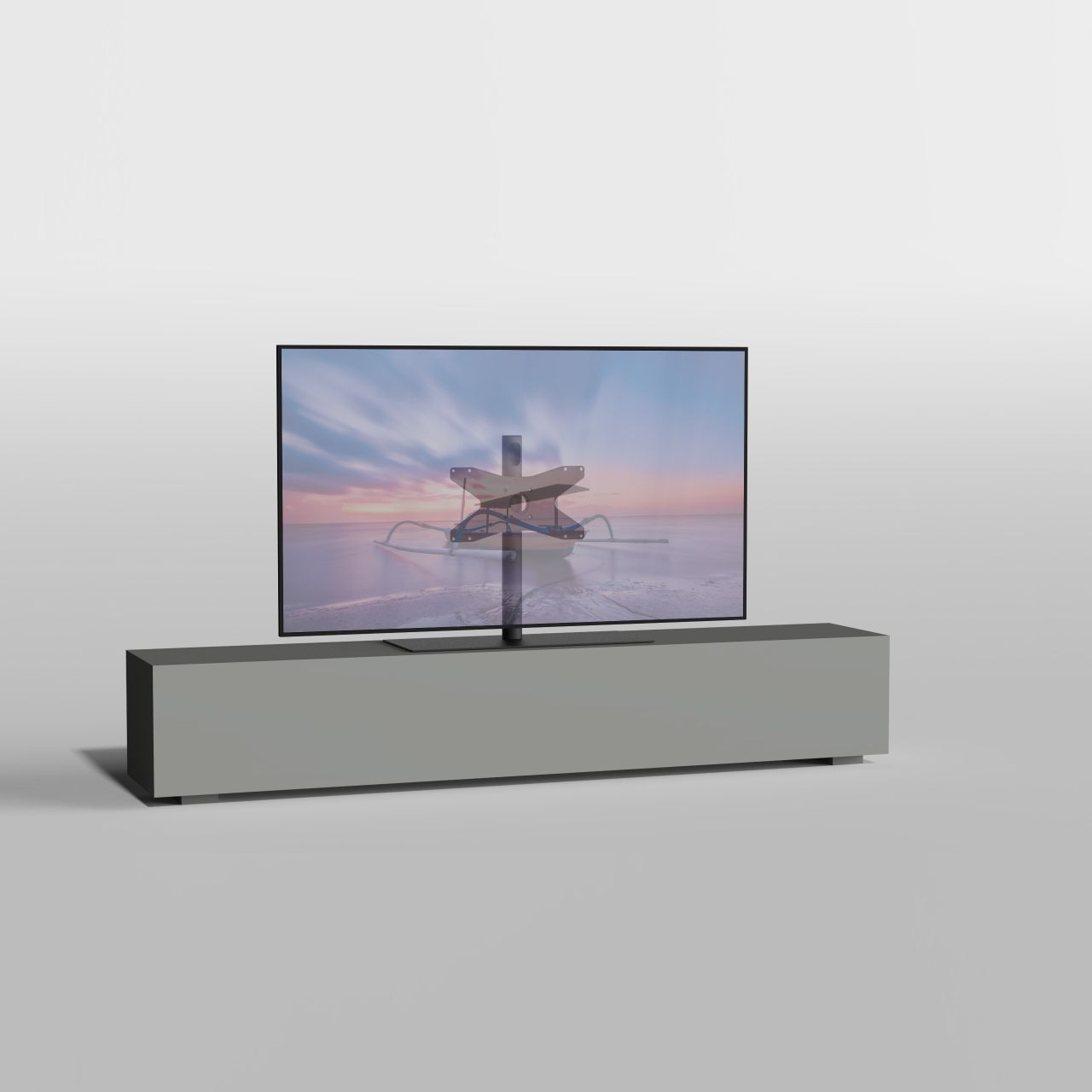 TV standaard SOLID zwart 60cm VESA 400x200