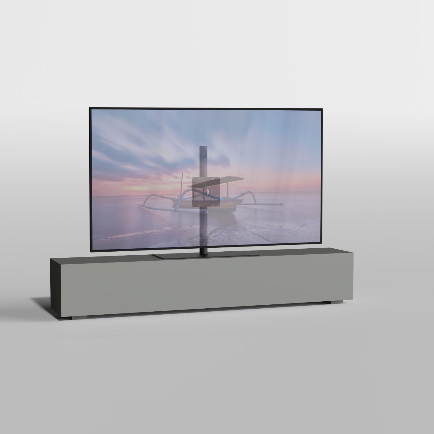 TV standaard SOLID zwart 80cm VESA 200x200