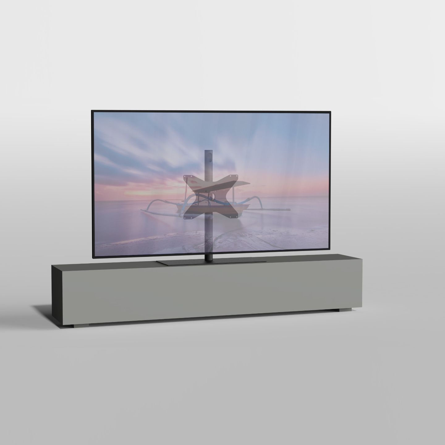 TV standaard SOLID zwart 80cm VESA 400x300