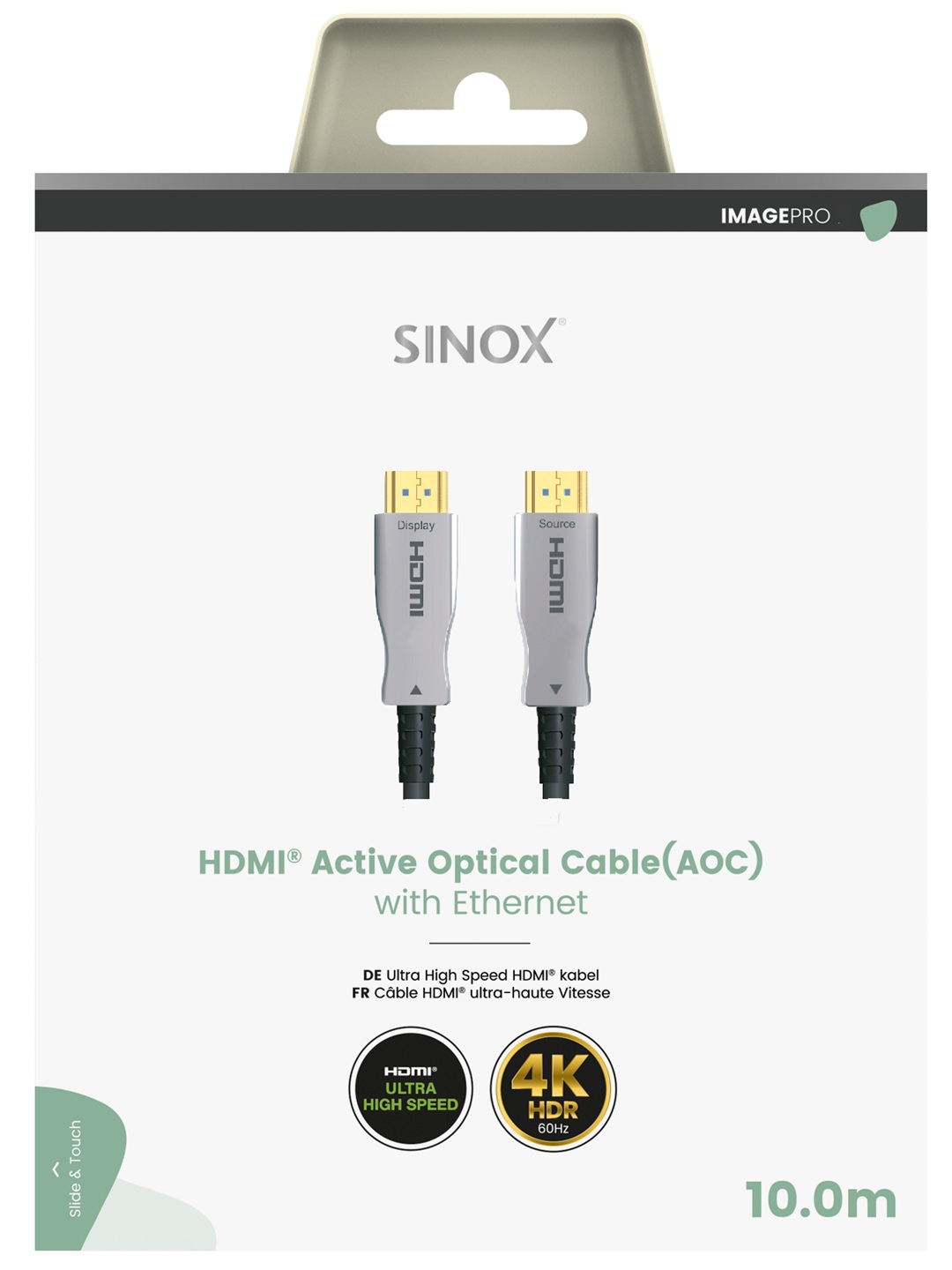 IMAGE SELECT - HDMI optische kabel 4K/UHD met Ethernet 10 mtr.