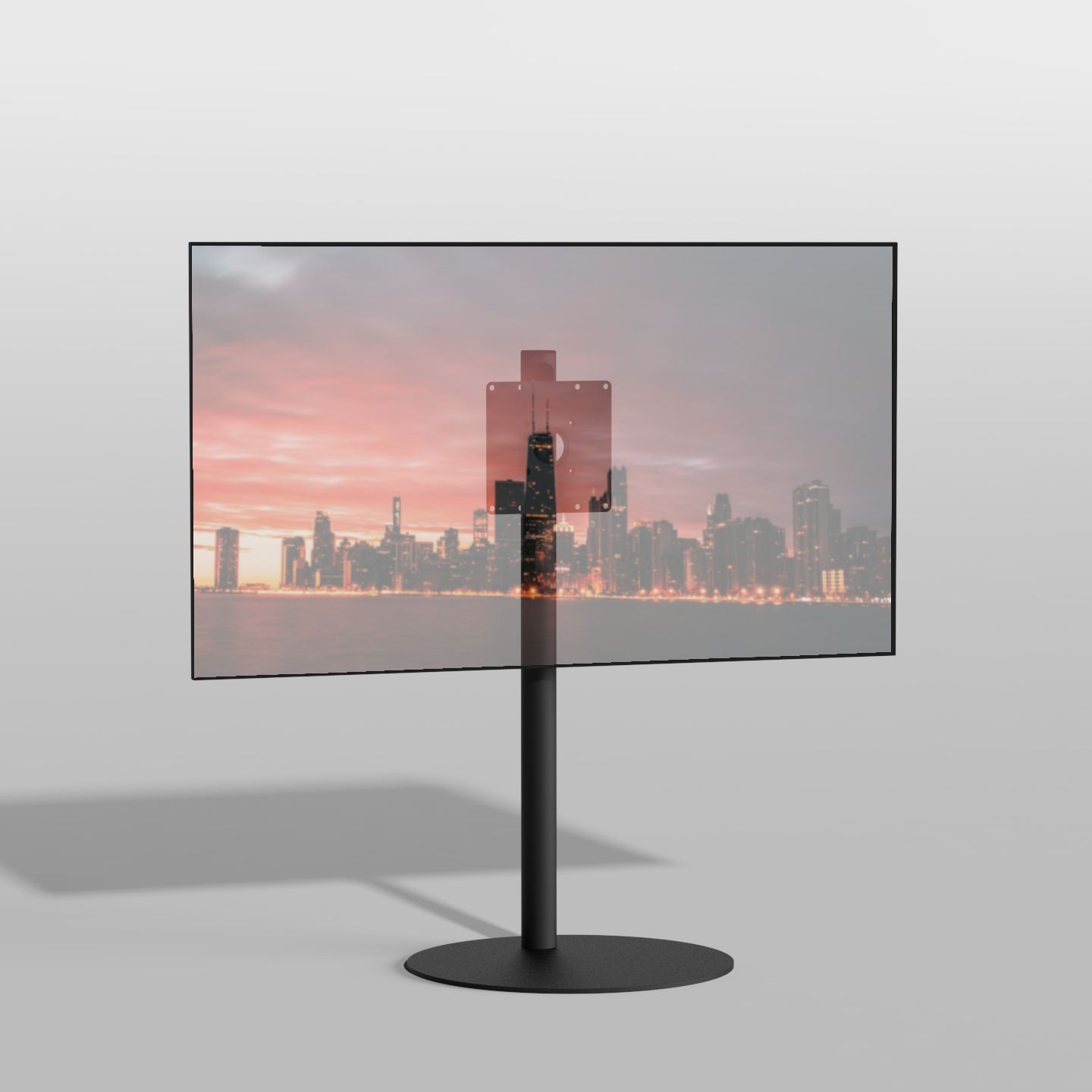 Vloerstandaard SPHERE zwart 100 cm VESA 200x200