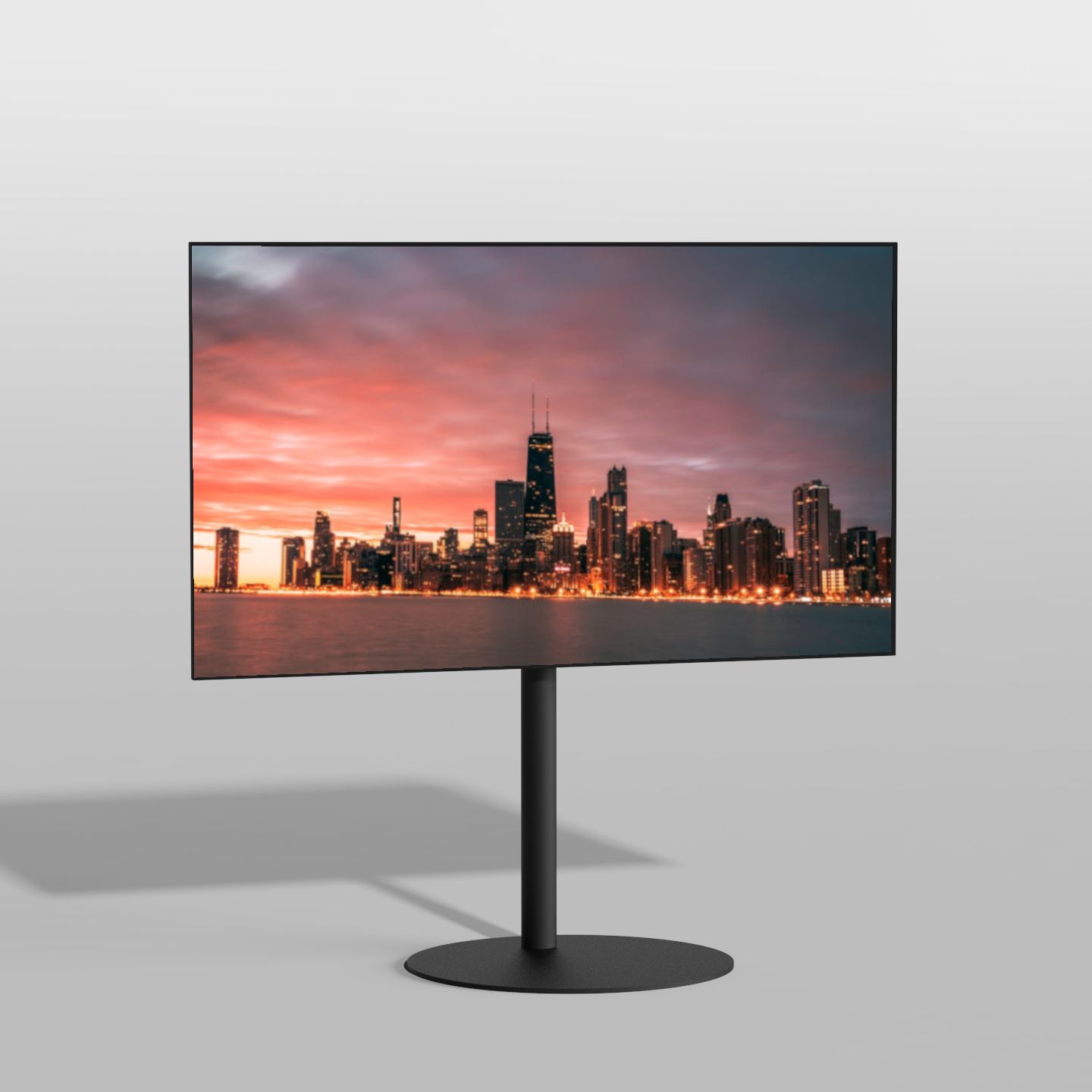 Vloerstandaard SPHERE zwart 100 cm VESA 100x100