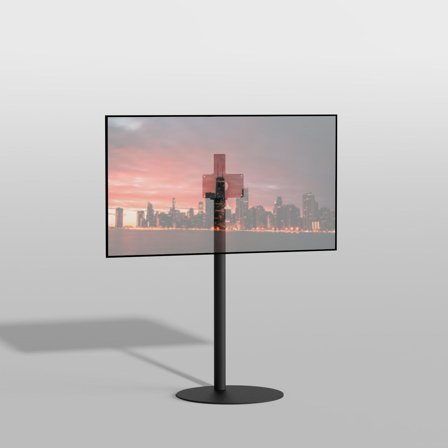 Vloerstandaard SPHERE zwart 120 cm VESA 200x100