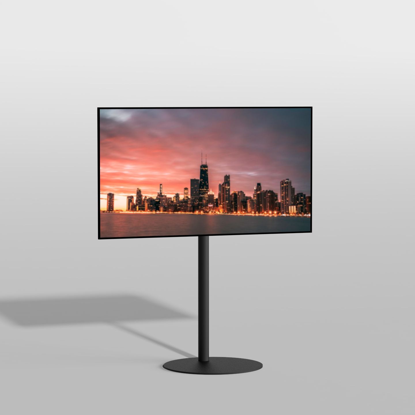 Vloerstandaard SPHERE zwart 120 cm VESA 100x100