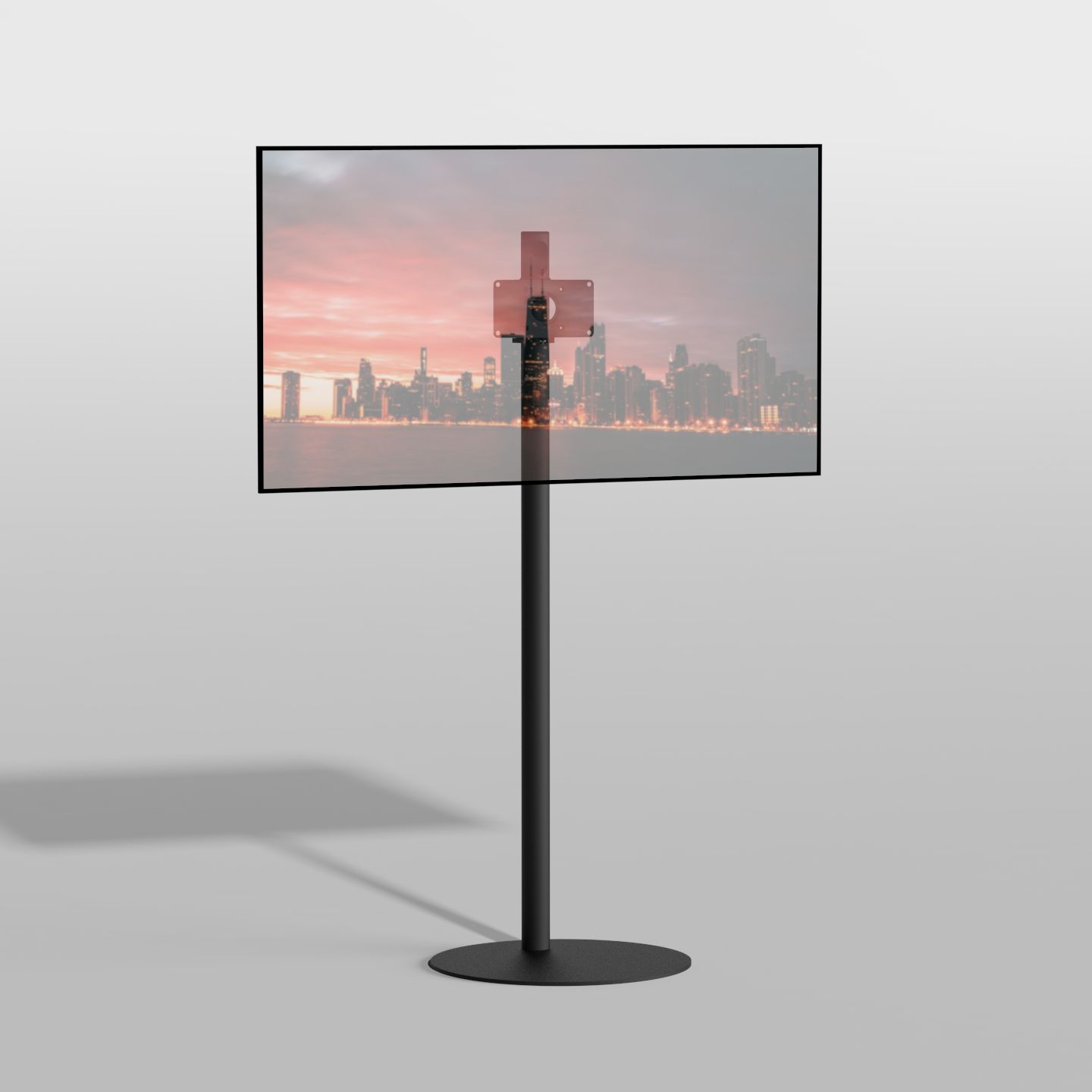Vloerstandaard SPHERE zwart 150 cm VESA 200x100