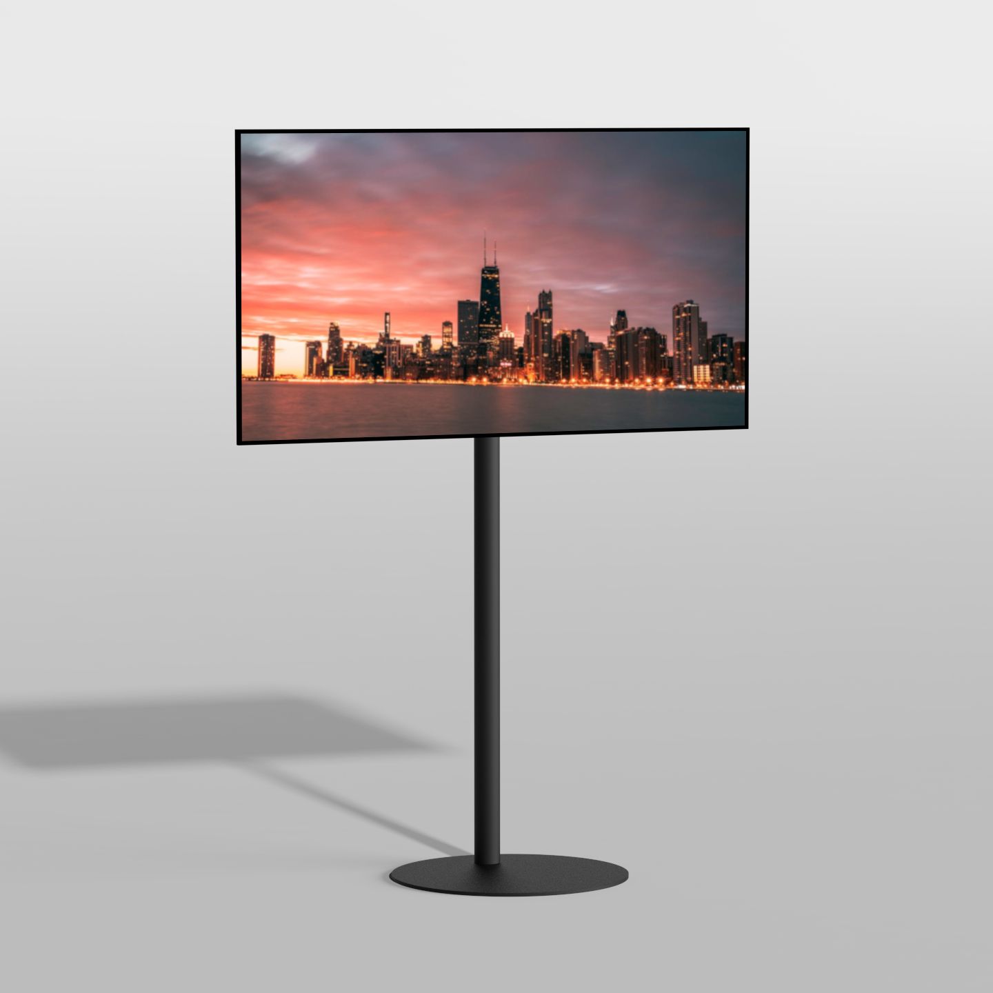 Vloerstandaard SPHERE zwart 150 cm VESA 100x100