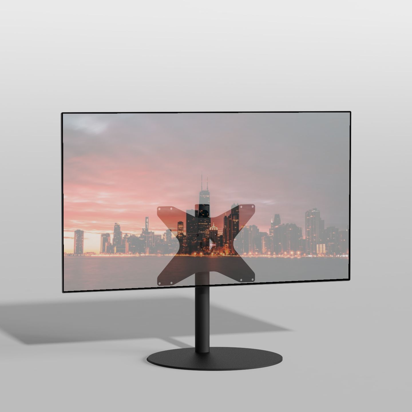 Vloerstandaard SPHERE zwart 60 cm VESA 400x300
