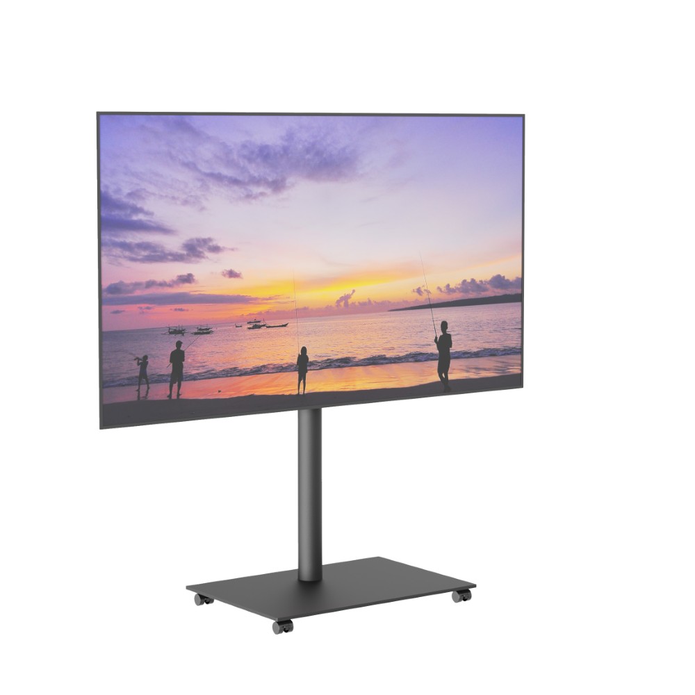 Vloerstandaard SQUARE 100 cm zwart MULTIFIT met wielenset
