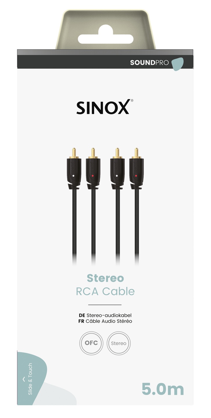 SOUND PRO - Aansluitkabel 2xRCA 5 mtr.