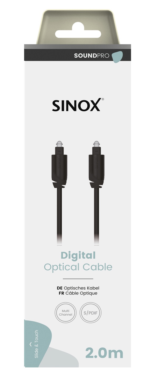 SOUND PRO - Aansluitkabel Toslink 2 mtr.