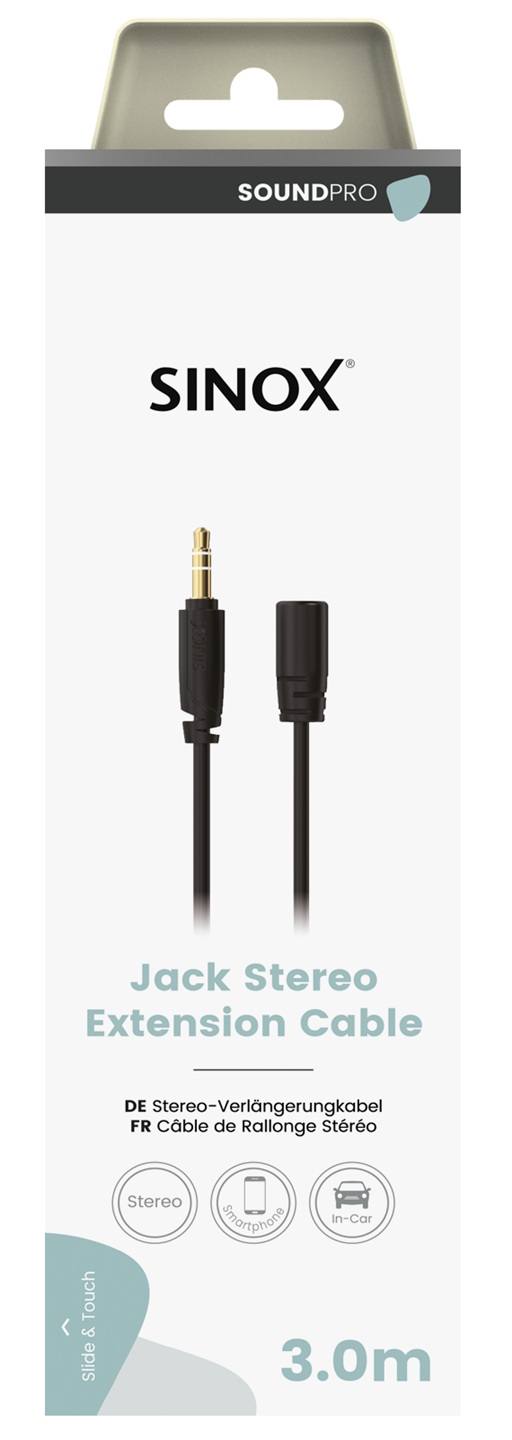 SOUND PRO - Verlengkabel 3,5mm stereo 3 mtr.