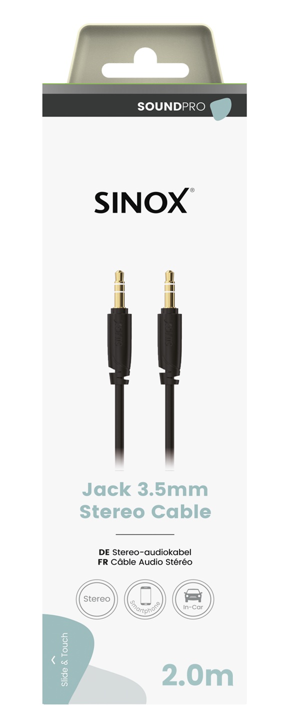 SOUND PRO - Aansluitkabel 3,5mm stereo 2 mtr.