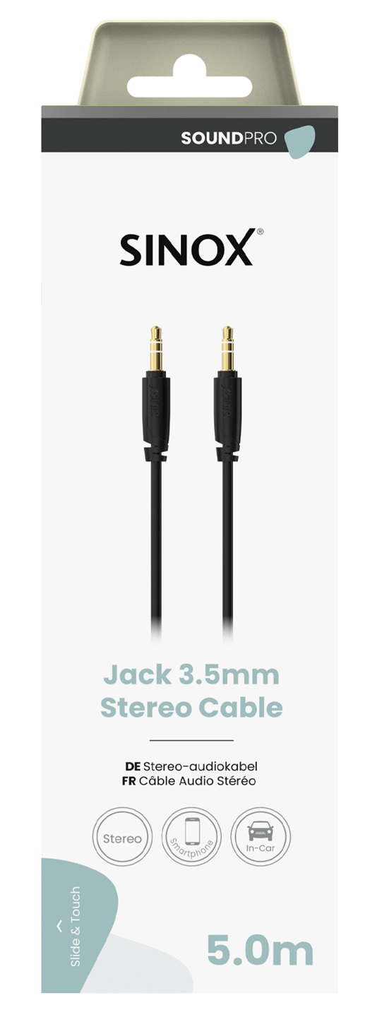 SOUND PRO - Aansluitkabel 3,5mm stereo 5 mtr.