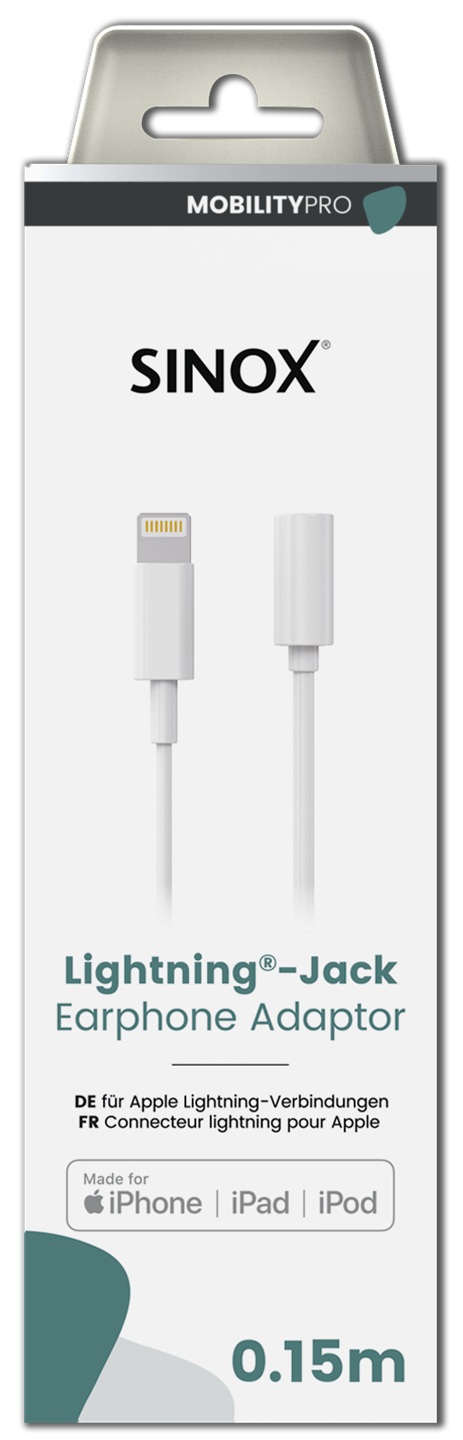 MOBILITY PRO - Adapter kabel 3.5mm > Lightning