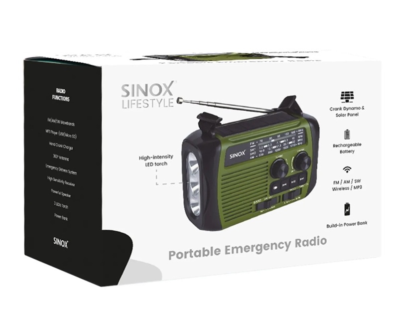 Noodradio, BT Speaker, Power bank and flashlight - all in one