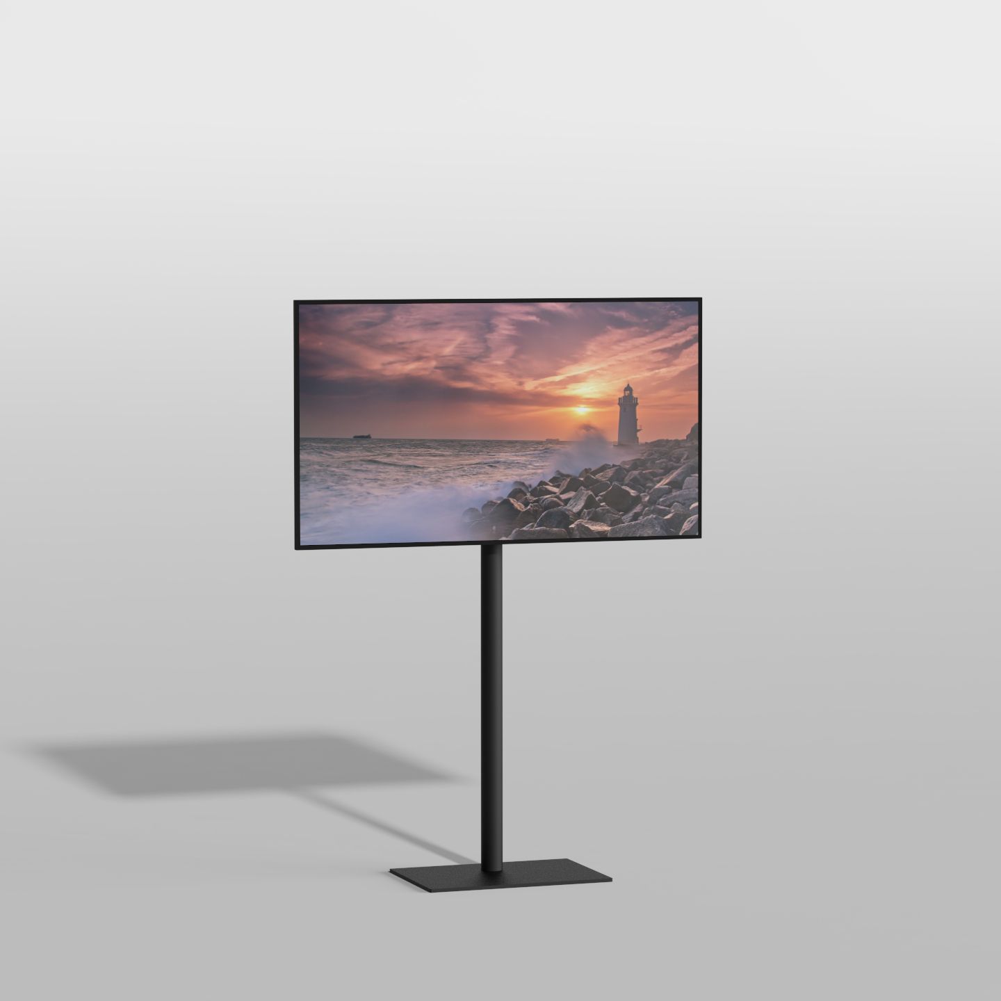 Vloerstandaard TILE zwart 120 cm VESA 100x100